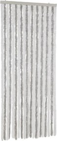 vidaXL Perdea pentru insecte, gri deschis și alb, 90x200 cm, chenille