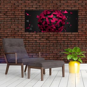 Tablou cu abstracție 3D (120x50 cm)