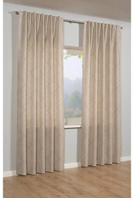 Draperie bej blackout, termoizolantă din jacquard 140x245 cm Ornament – Sehlbach