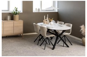 Comodă în culoare naturală joasă cu aspect de lemn de stejar 135x80 cm Linley – Actona