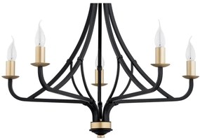 Lustră pe lanț LORENZO 5xE14/7W/230V Argon 2171