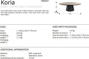 Masuta de cafea design lux Koria