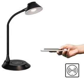 JUST LIGHT. 14414-18-LED PUCKI, lampă de masă dimabilă cu încărcare, LED/4,5W/230V, neagră