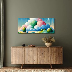 Tablou - Peisaj cu nor (120x50 cm)