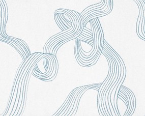 Fototapet, Stripes, Light Blue, Rebel Walls