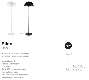 Lampadar scandinav design nordic Ellen alb 48584001 NL