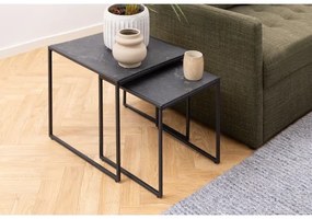 Set de măsuțe de cafea ALMA 2 buc. antracit