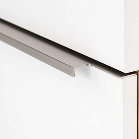 Dulap inferior Vario Trim 80 cu lavoar stejar-alb