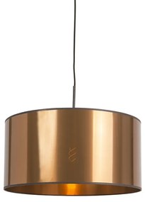 Lampă suspendată Art Deco albă cu abajur din cupru 50 cm - Combi 1