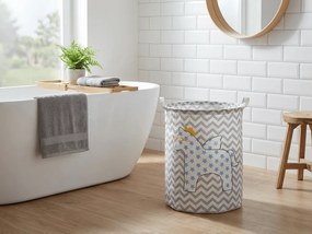 Cos pentru jucarii si rufe cu imprimeu PEGAZ STAR 35x45 cm, colorat