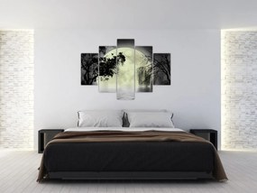 Tablou - Lună plină deasupra apei (150x105 cm)