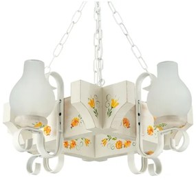 Brilagi - Candelabru cu lanț QUEEN 4xE14/40W/230V fag/crem