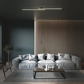 Lustră LED aplicată REY 2xLED/12W/230V negru Briloner 3717-025