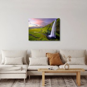 Tablou pe sticlă cu cascade (70x50 cm)