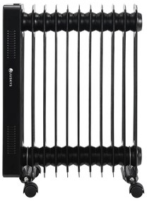 Radiator ulei OH125BW2 cu termostat, LED cu putere 2500W negru