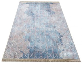 Covor antiderapant cu model geometric Lățime: 160 cm | Lungime: 220 cm