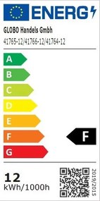 Plafoniera LED cu aspect lemn design modern Bruno maro 30,7cm 12W