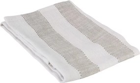Prosop de bucătărie din bumbac organic 50x70 cm bej, „Ida Stripe"
