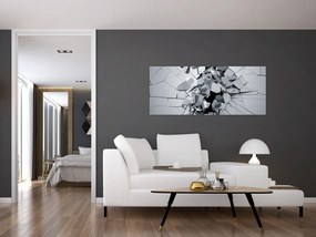 Tablou abstracție 3D (120x50 cm)