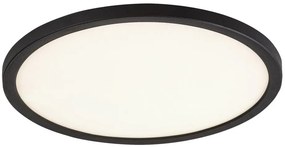 Plafoniera LED slim 29cm Gonzalo negru/alb