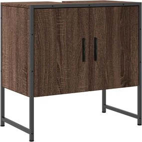 vidaXL Dulap chiuvetă de baie, stejar maro, 60x33x60 cm lemn prelucrat