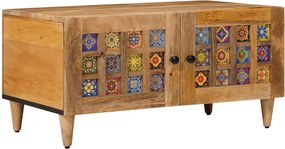 vidaXL Masă de cafea natural 80 x 50 x 40 cm Lemn de mango solid