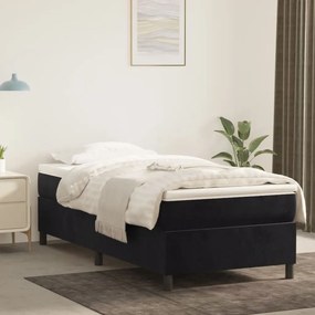 3121104 vidaXL Cadru de pat, negru, 100 x 200 cm, catifea