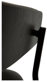 Scaun de sufragerie negru mat cu cotiere Crib – DAN-FORM Denmark