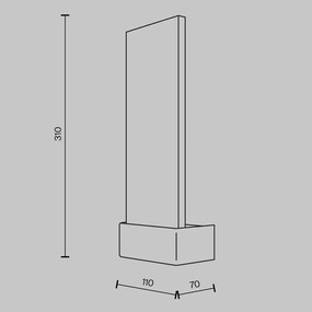 Aplica LED design modern Ornate crom