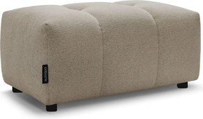 Taburet bej cu tapițerie din chenille Roxelane – Bobochic Paris