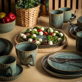 Altom Set of 2 shallow plates Reactive Sage 26 cm