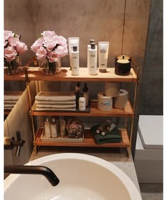 Organizator cu rafturi 45x40 cm auriu/maro