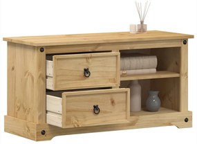 vidaXL Dulap TV „Corona”, 100x40x52 cm, lemn masiv de pin