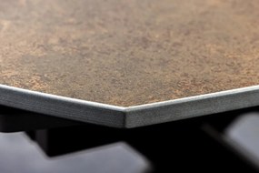 Masa extensibila cu design prin rotire Inception 130-190cm aspect ruginiu