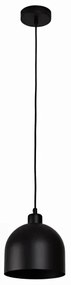 Duolla IRONLINE - Pendul pe cablu, 1x E27/15W/230V, Ø 17 cm, negru