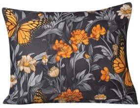 Husa decorativa pentru perna BUTTERFLY GARDEN 40x50 albastru-gri