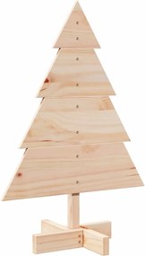 vidaXL Brad de Crăciun decorativ, 70 cm, lemn masiv