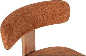 Scaune de dining cărămizii 2 buc. tapițate Nadia – MOME