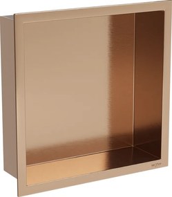 Mexen X-Wall-R raft de nișă cu guler 30 x 30 cm, cupru periat - 19C0303010