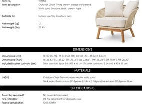 Fotoliu pentru exterior sau interior design LUX Trinity