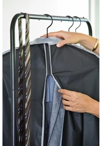 Husă de protecție pentru haine de agățat Compactor Suit Bag, negru