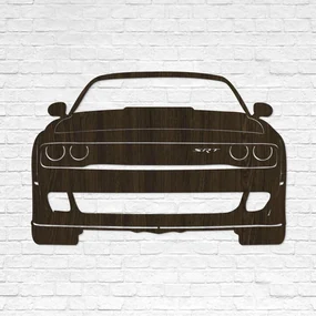 DUBLEZ | Tablou 3D din lemn - Dodge Challenger SRT