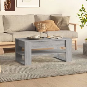 vidaXL Măsuță de cafea, gri sonoma, 102x55x45 cm, lemn prelucrat