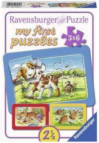 PUZZLE ANIMALUTE, 3X6 PIESE - RAVENSBURGER (RVSPC07062)