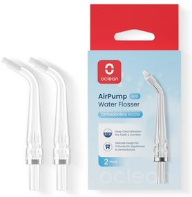 Set 2 duze ortodontice Oclean N21, Compatibile cu AirPump A10, Curatare profunda, Transparent