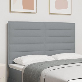 vidaXL Tăblie Design Linii Gri Deschis 140 cm Material