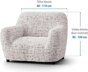 Gaico Huse bielastice VITTORIA smântânii fotoliu (l. 60 - 110 cm)