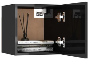 Dulap TV montaj pe perete, negru extralucios, 30,5x30x30 cm 1, negru foarte lucios