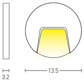 Corp de iluminat LED de exterior pentru scări LED/3W/230V IP54 antracit Zambelis E183