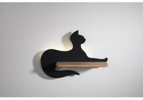 Aplică LED cu raft pentru copii BLACK CAT LED/5W/230V